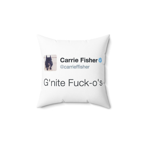 Carrie Fisher Tweets Pillow - Funny Star Wars Memorabilia