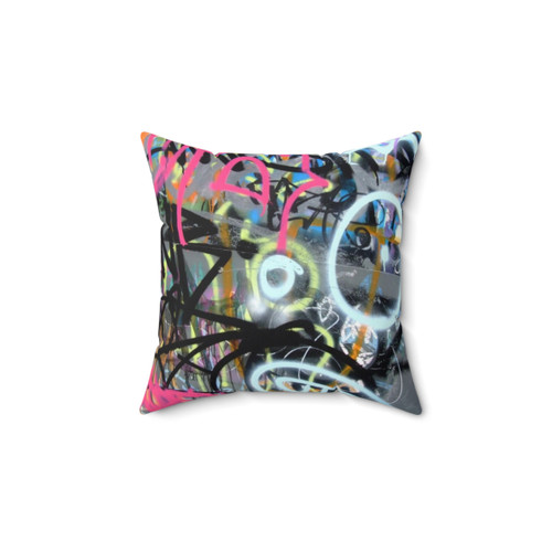 Graffiti-inspired Decorative Pillow