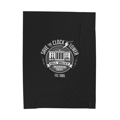 Save The Clock Tower Velveteen Plush Blanket