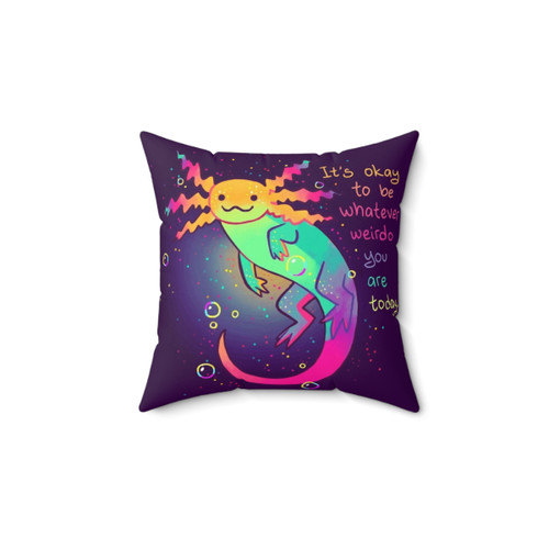 Rainbow Axolotl Pillow - Embrace Your Unique Self
