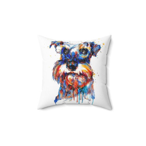 Schnauzer Dog Head Pillow