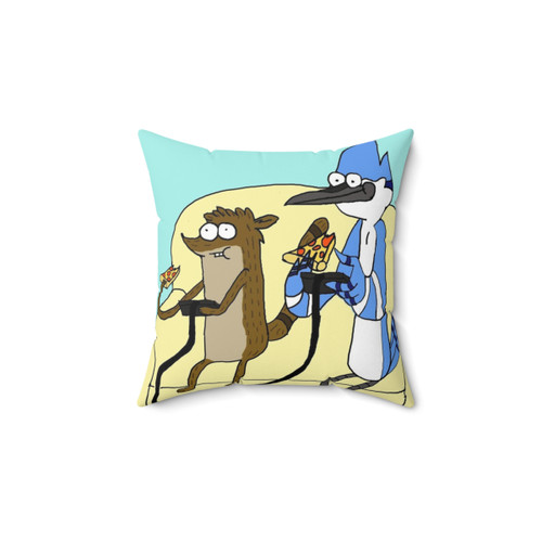 Regular Show Rigby and Mordecai Cartoon Pillow