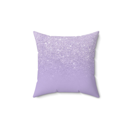 Lavender Glitter Ombre Decorative Pillow