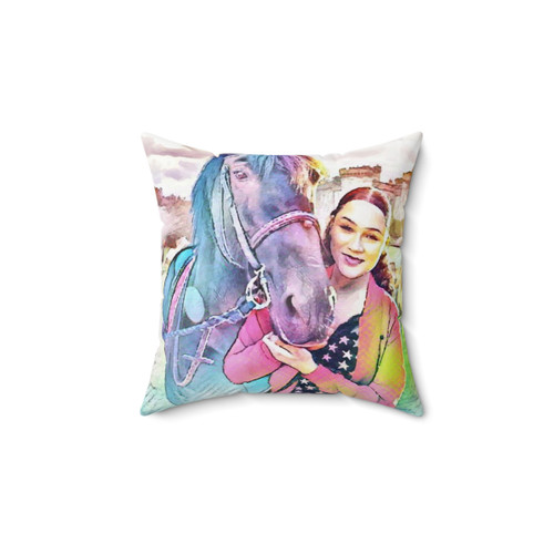 Zoe and Raven Free Rein Pillow - Netflix Series Bedding