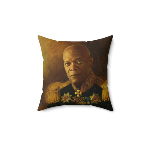 Personalized Celebrity Portrait Pillow featuring Samuel L. Jackson