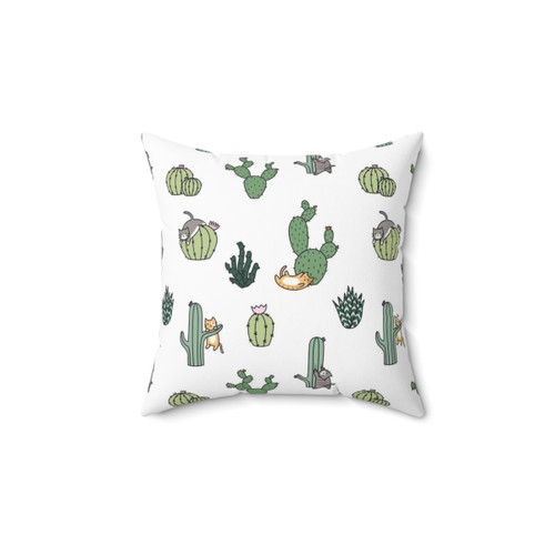 Cactus Cats Pillow - Adorable Feline Home Decor