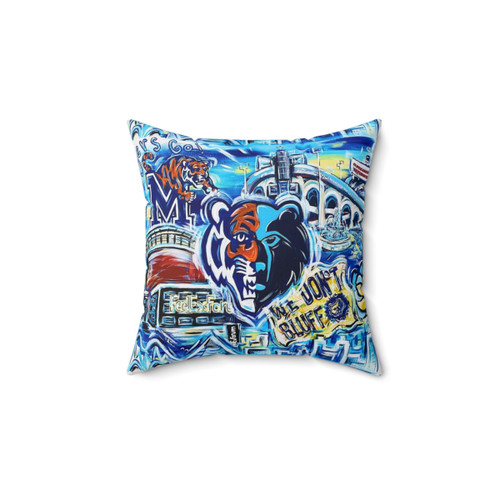 Memphis Sports Pop Art Pillow