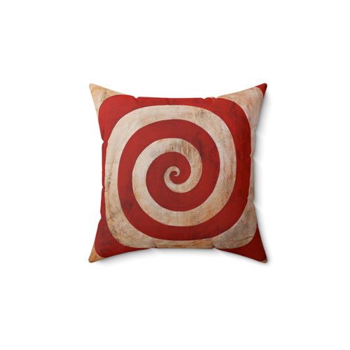 Creepy Carnival Spiral Decorative Pillow