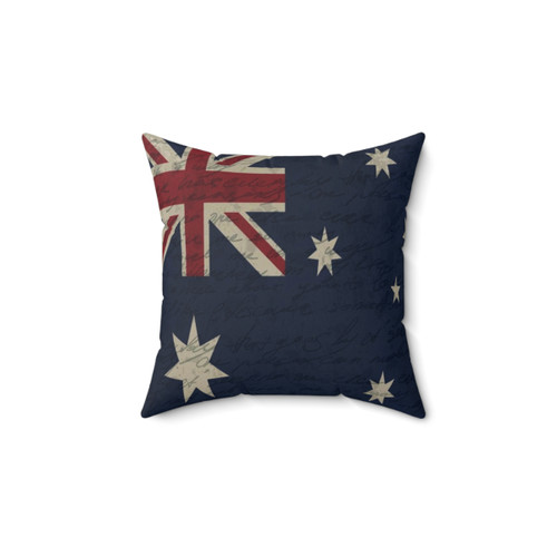 Vintage Australian Flag Decorative Pillow