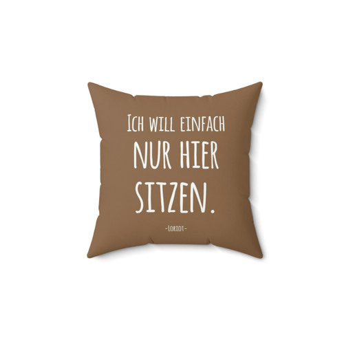 Loriot Quote Decorative Pillow