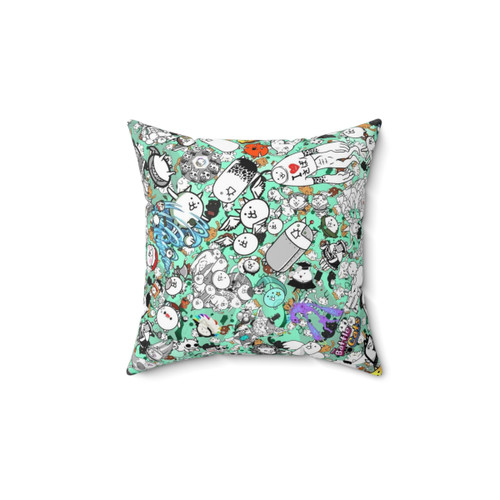Adorable Battle Cats Themed Pillow