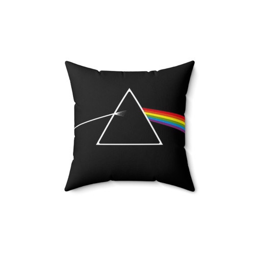 The Dark Side Of The Moon Pillow featuring iconic Pink Floyd album art