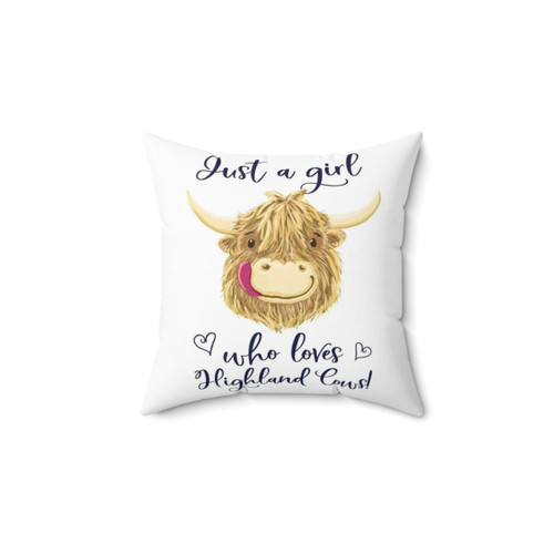 Scottish Highland Cow Pillow