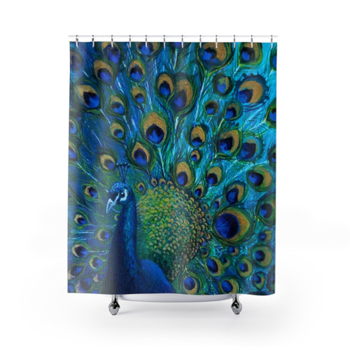 Peacock Feather Shower Curtain
