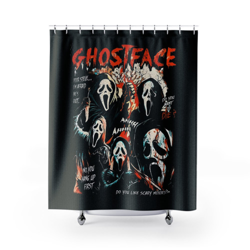 Scream Splatter Shower Curtains for Horror Enthusiasts