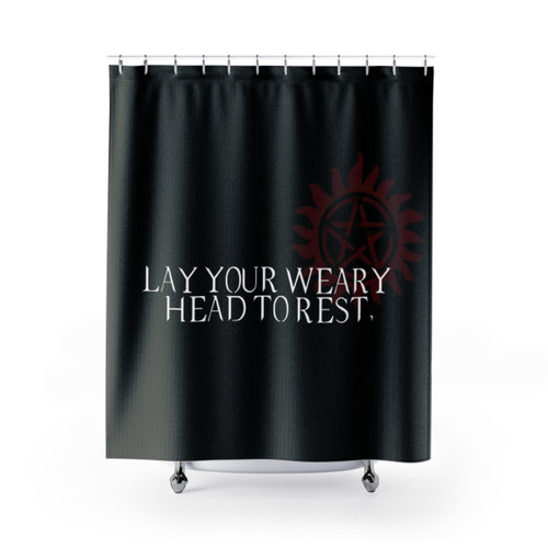 Supernatural-Inspired Shower Curtain