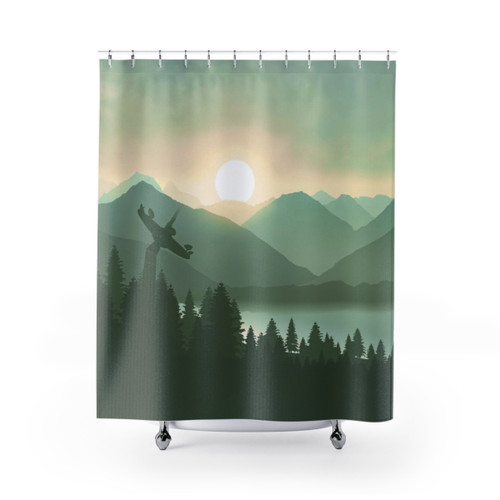 Forest Moon Shower Curtains - Star Wars Inspired Landscape