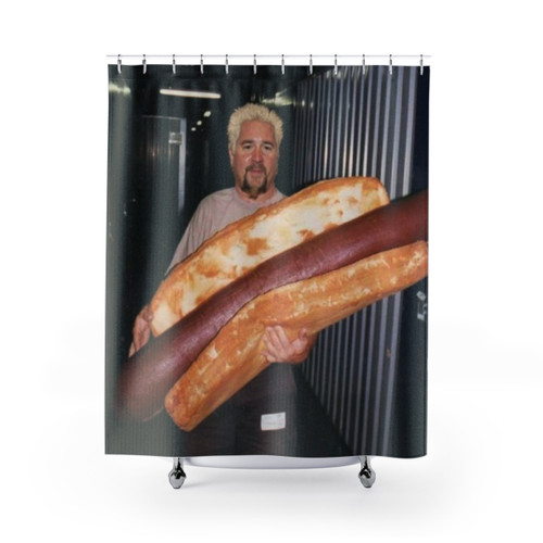 Guy Fieri Hotdog Shower Curtain