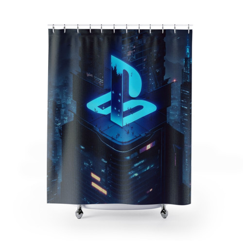 Playstation Logo Shower Curtains