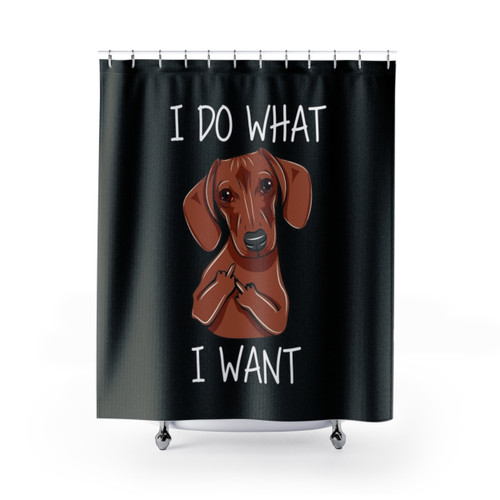 Funny Dachshund Dog Shower Curtains