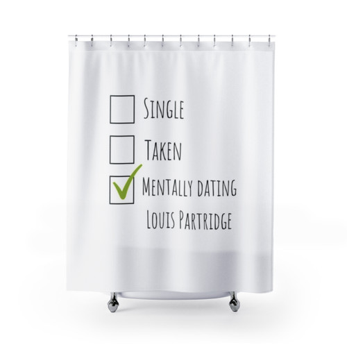 Mentally Dating Louis Partridge Shower Curtain