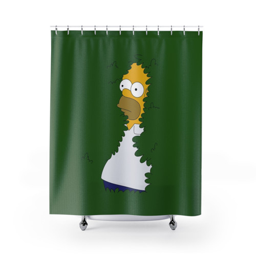 Homer in the Bushes Shower Curtains