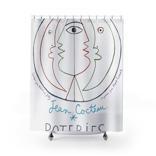 Jean Cocteau Artwork Shower Curtain