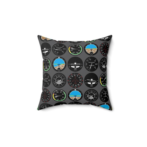 Flight Instruments Pilot Pillow