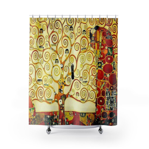 The Tree of Life by Gustav Klimt Art Nouveau Symbolism Shower Curtains
