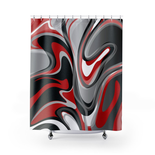 Liquify Modern Abstract Shower Curtains