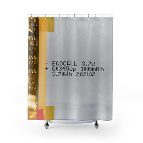 Lithium-Ion Battery Shower Curtains