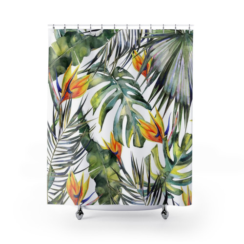 Tropical Garden Shower Curtains