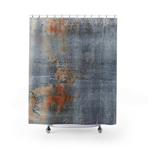 Burn Blue Rust Alternative II Shower Curtains