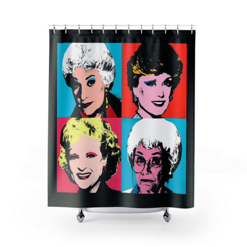 Golden Girls Shower Curtain featuring Pop Art Portraits