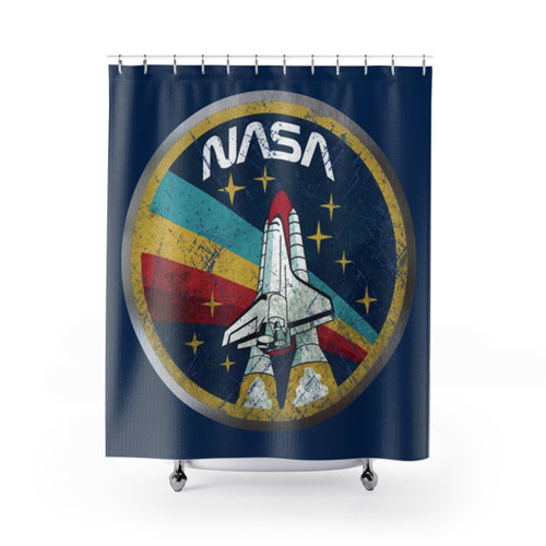 NASA Retro Vintage Logo Shower Curtains