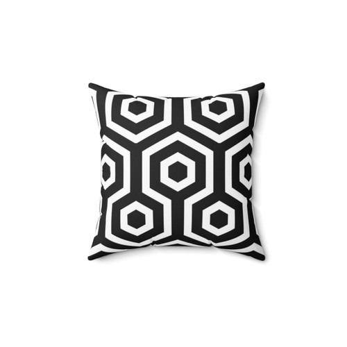 Mono Hexagonal Patterned Pillow