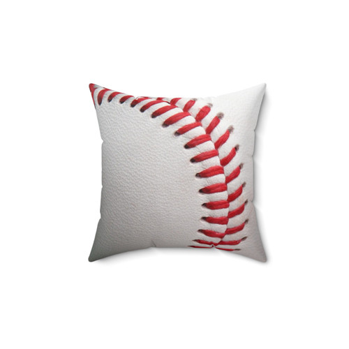 Man Cave Baseball Throw Pillow