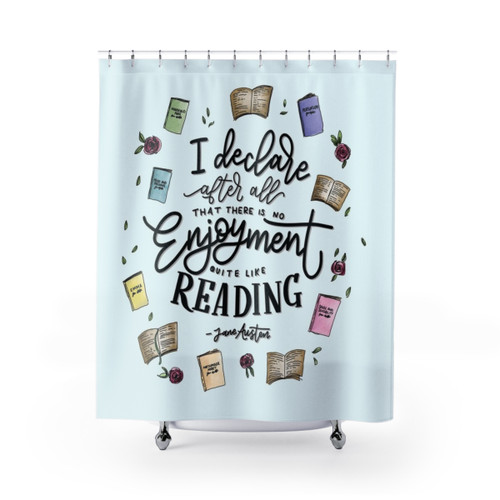 Jane Austen Inspired Shower Curtain