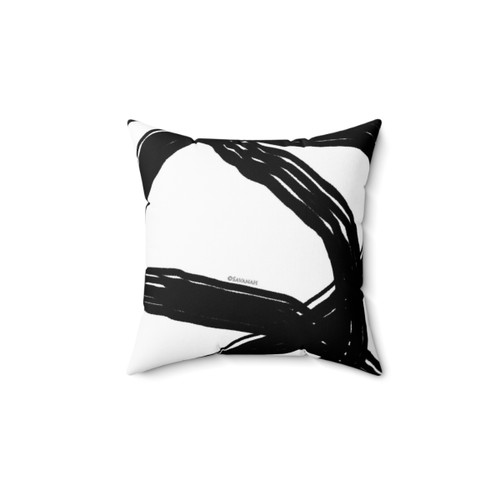 Monochrome Black and White Decorative Pillow