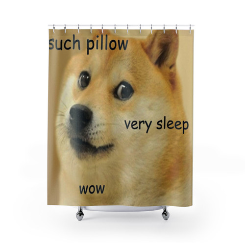 Doge Meme Shower Curtains for Bathroom Decor