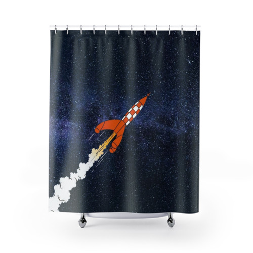 Objectif: les étoiles Sci-Fi Shower Curtains