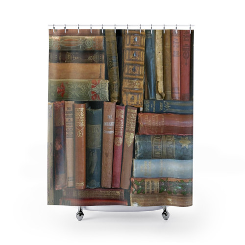 Vintage Books Shower Curtain