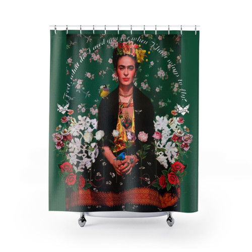 Frida Kahlo Floral Shower Curtains