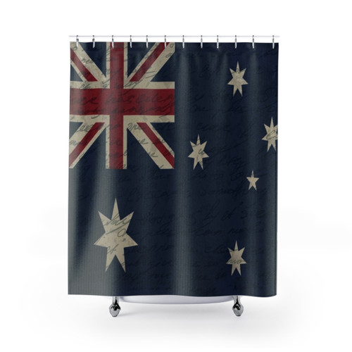 Vintage Australian Flag Shower Curtains