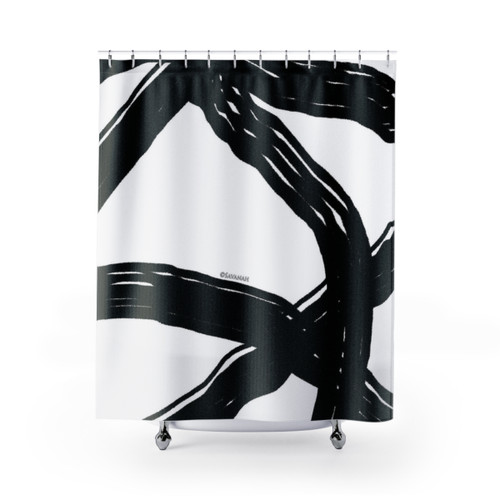 Black and White Shower Curtains for Elegant Bathroom Decor