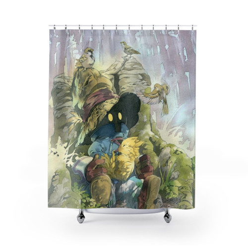 Vivi Rain Shower Curtains - Anime and Fantasy Bathroom Decor