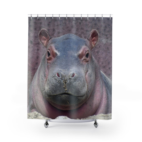 Baby Hippo Fritz Shower Curtains
