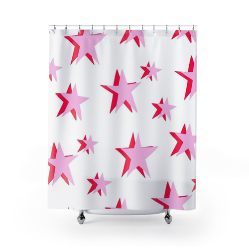 VSCO Star Pattern Shower Curtains