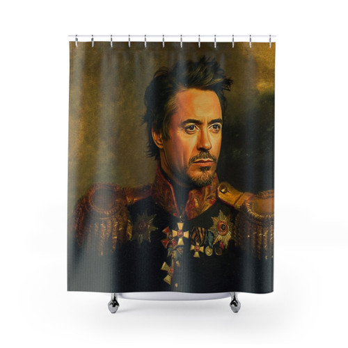 Robert Downey Jr Shower Curtains - Replaceface Celebrity Art