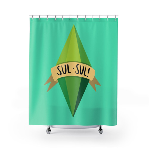 Plumbob Shower Curtain for Sims Fans